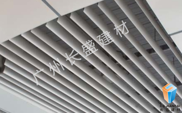 v型鋁掛片室內吊頂安裝實(shí)拍圖